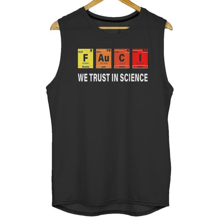 Chemistry Fauci Elements Periodic Table F Au C I Unisex Tank Top