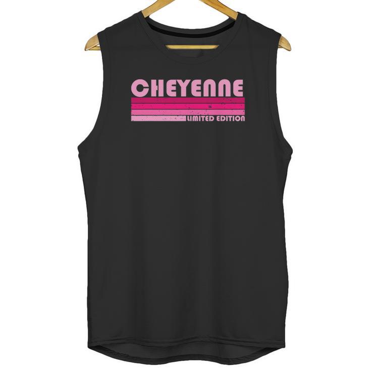 Cheyenne Name Personalized Retro Vintage 80S 90S Birthday Unisex Tank Top