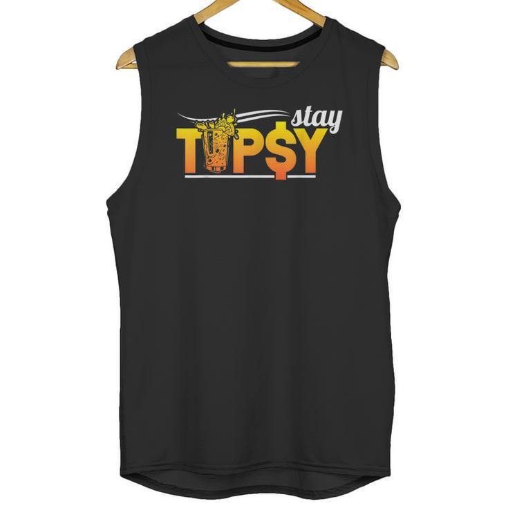 Cocktail Mixologist Barman Stay Tipsy Unisex Tank Top