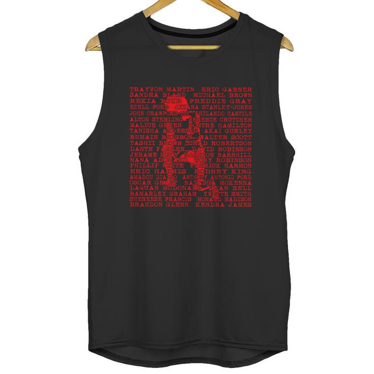 Colin Kaepernick And Names Of Police Brutality Victims Unisex Tank Top