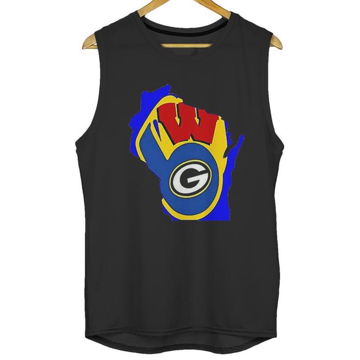 Cool Packers Brewers Badgers Unisex Tank Top