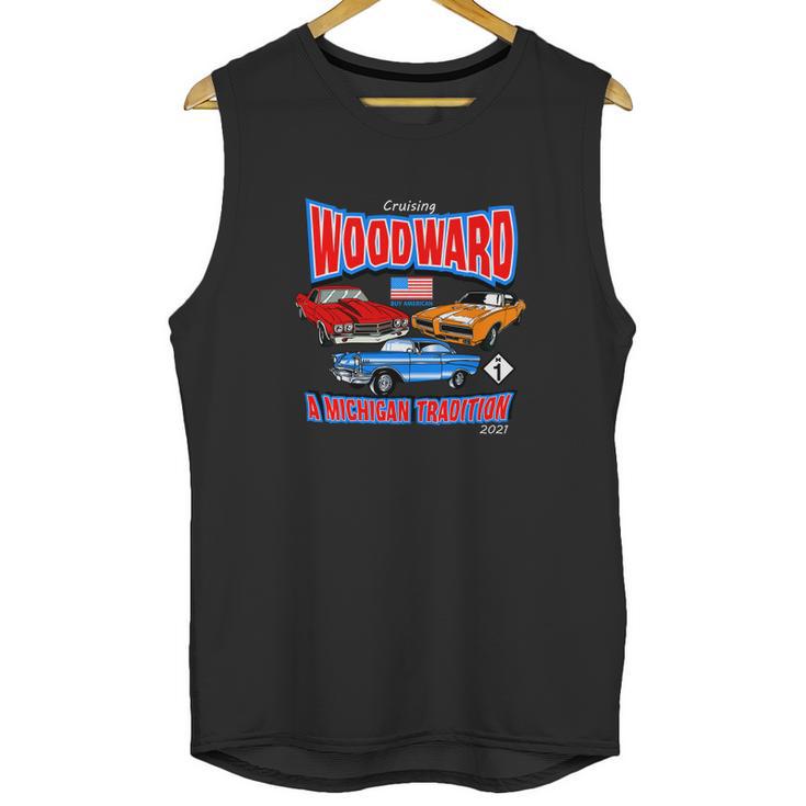 Cruising Woodward Ave M1 A Michigan Tradition Unisex Tank Top