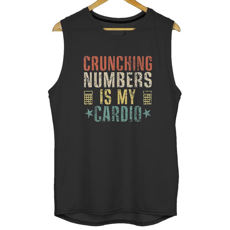 Crunching Numbers Is My Cardio Funny Accounting Vintage Unisex Tank Top