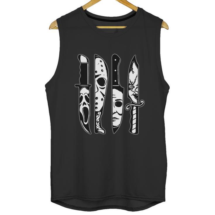 Cute Halloween Funny Halloween Day Knives Machete Horror Movies Halloween Unisex Tank Top