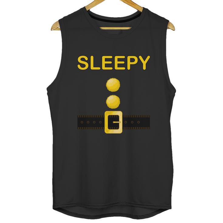 Cute Halloween Funny Halloween Day Sleepy Dwarf Costume Unisex Tank Top