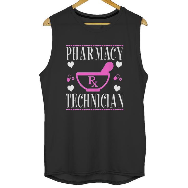 Cute Pharmacy Pharm Tech Technician Pill Mortar And Pestle Unisex Tank Top