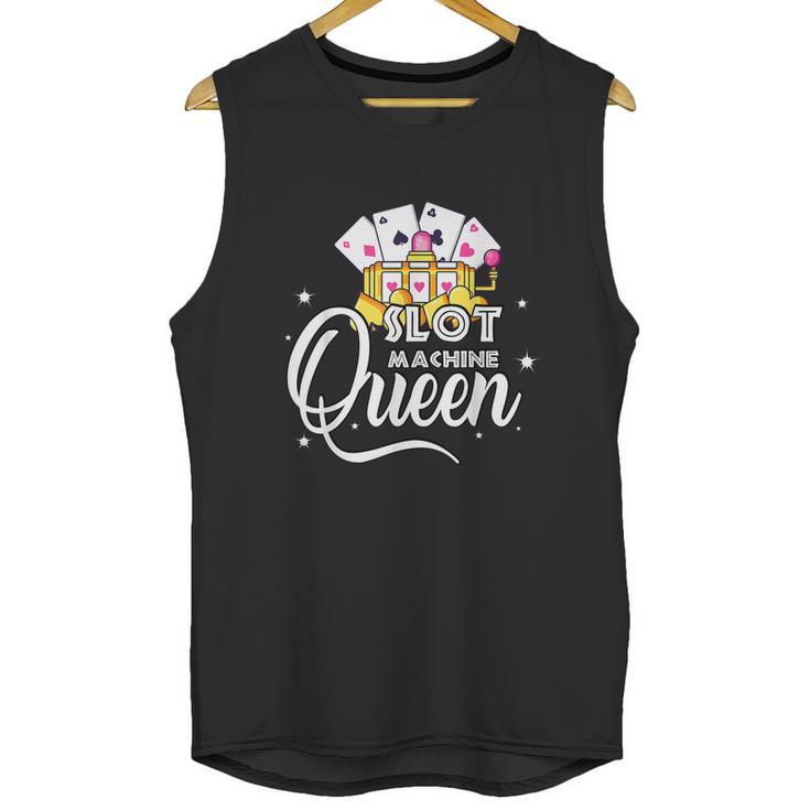 Cute Slot Machine Queen Funny Casino Gambling Unisex Tank Top