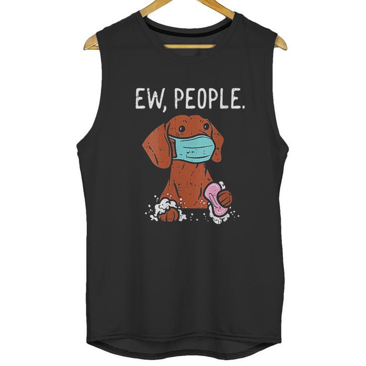 Dachshund Ew People Social Distancing Unisex Tank Top