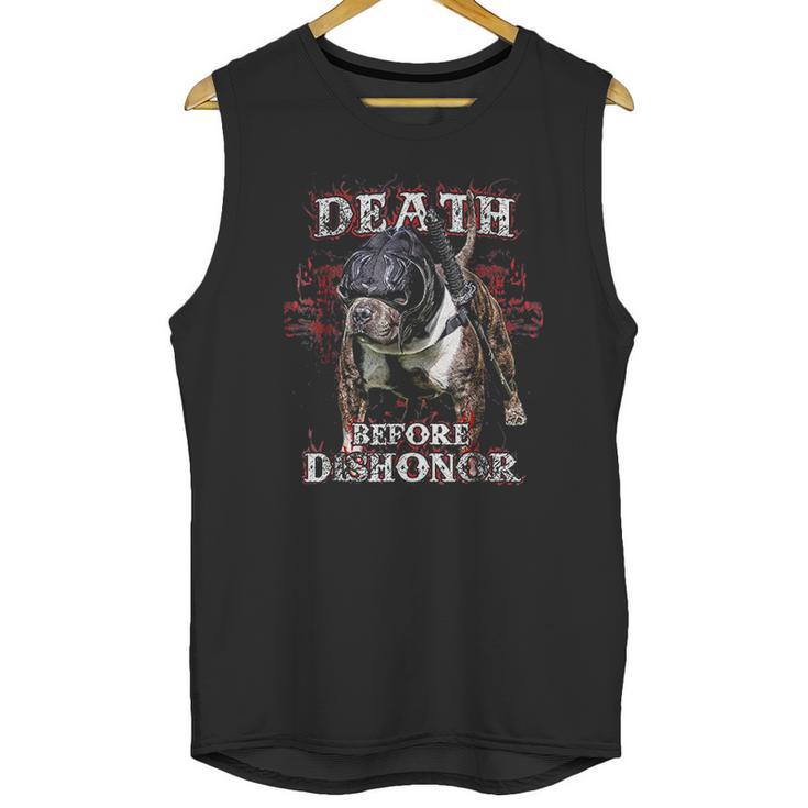 Death Before Dishonor Samurai Paco American Bully Unisex Tank Top