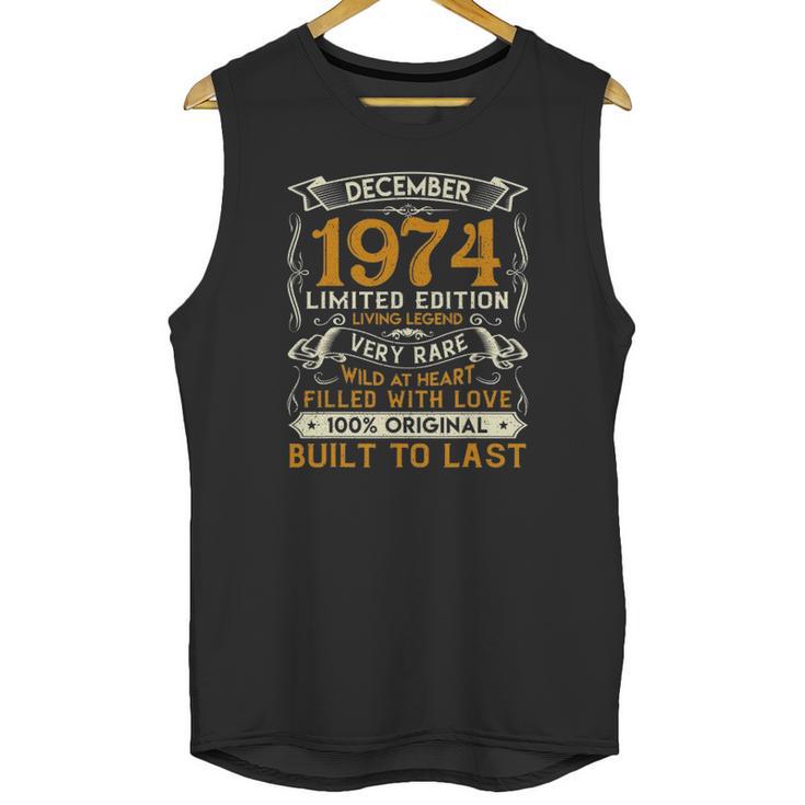 December 1974  45 Years Old 47Th Birthday Gifts Unisex Tank Top