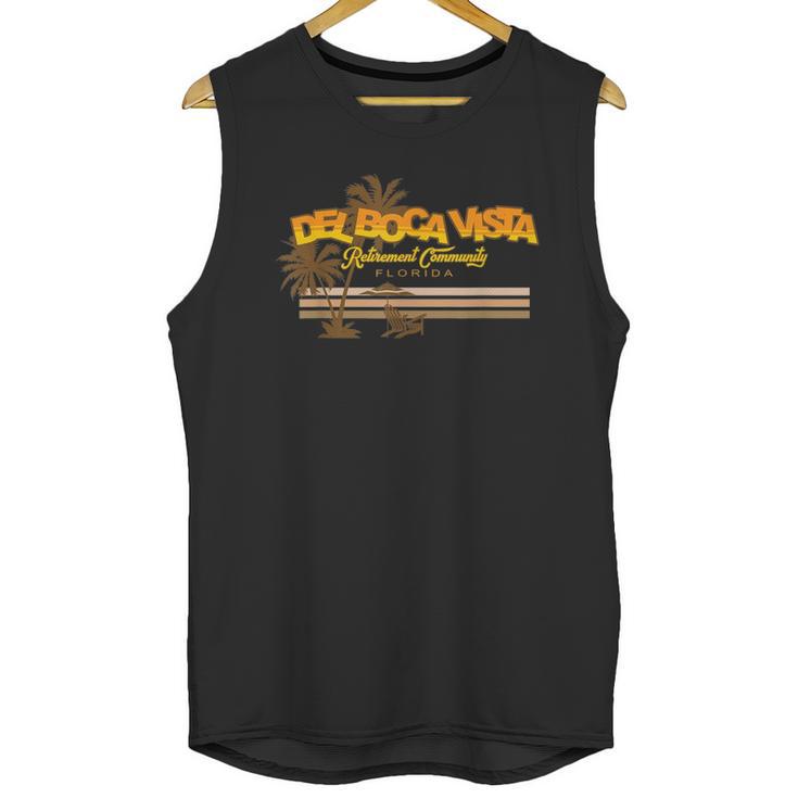 Del Boca Vista Retirement Community Retro Vintage Unisex Tank Top