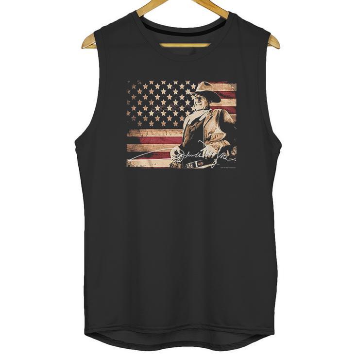 Designs John Wayne Tin Sign Unisex Tank Top