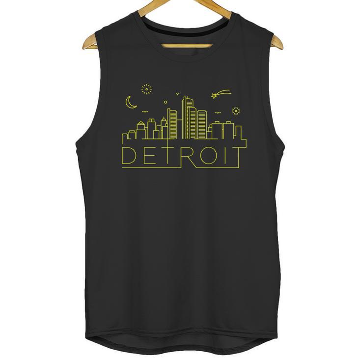 Detroit City Silhouette Unisex Tank Top