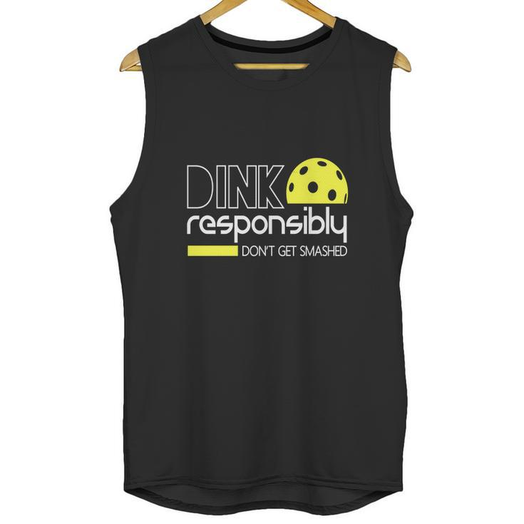 Dink Responsibly Funny Pickleball Unisex Tank Top