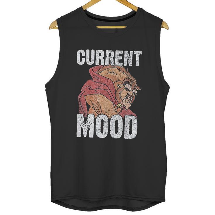 Disney Mens Beauty And The Beast Current Mood Graphic Unisex Tank Top