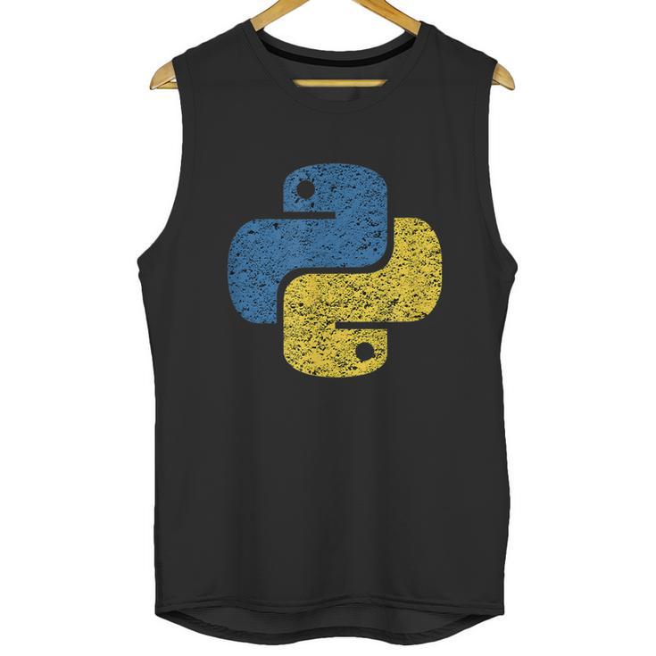 Distressed Python Logo For Engineers Unisex Tank Top