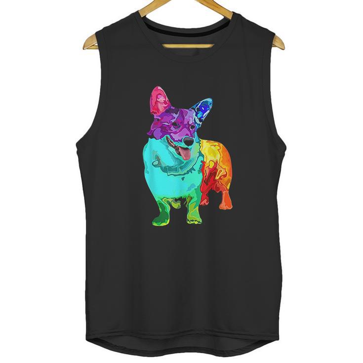 Dog Lover Gifts Welsh Corgi For Colorful Corgi Unisex Tank Top