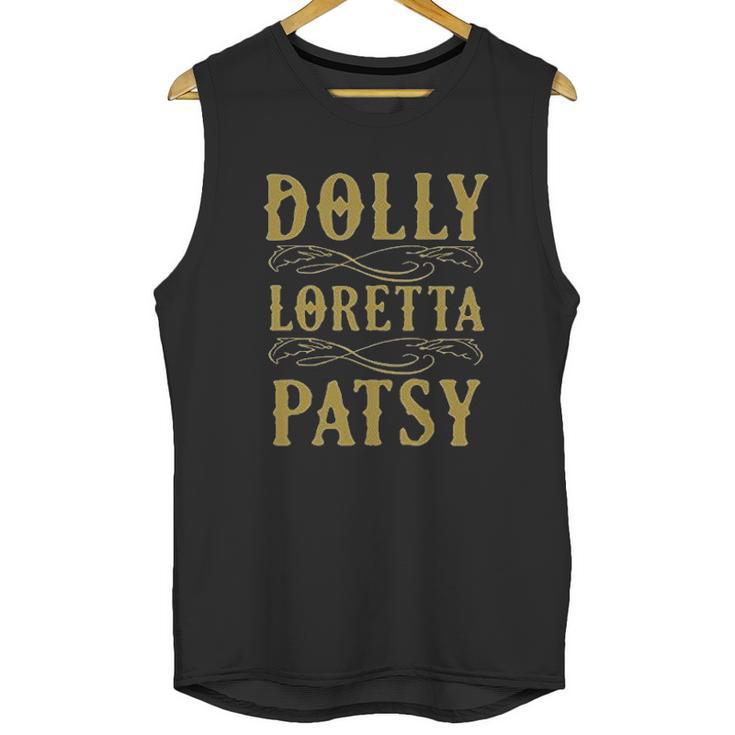 Dolly Loretta Patsy Female Singers Country Unisex Tank Top