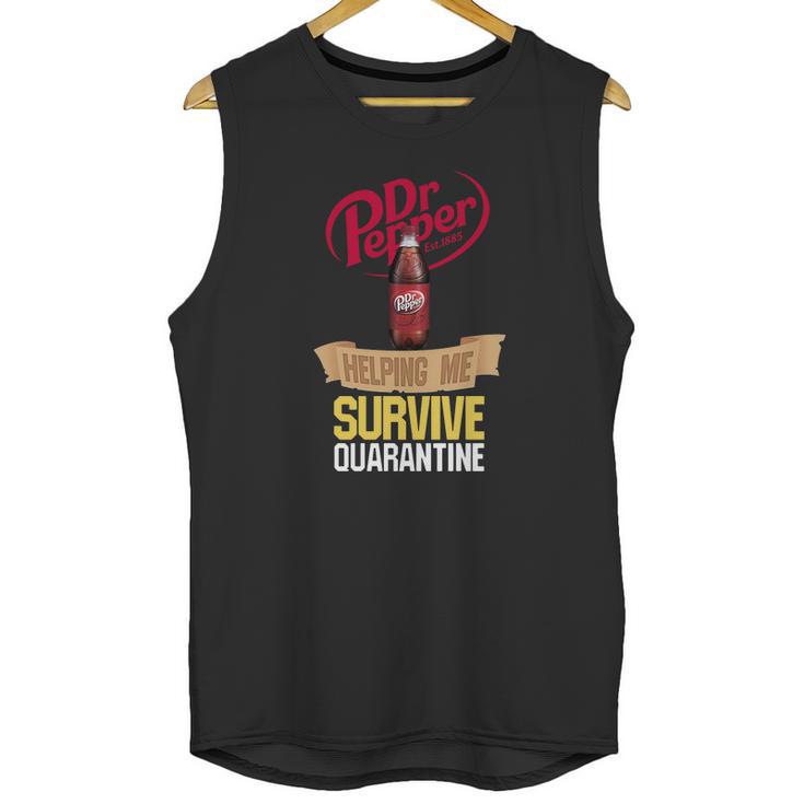 Dr Pepper Est 1885 Helping Me Survive Quarantine Unisex Tank Top