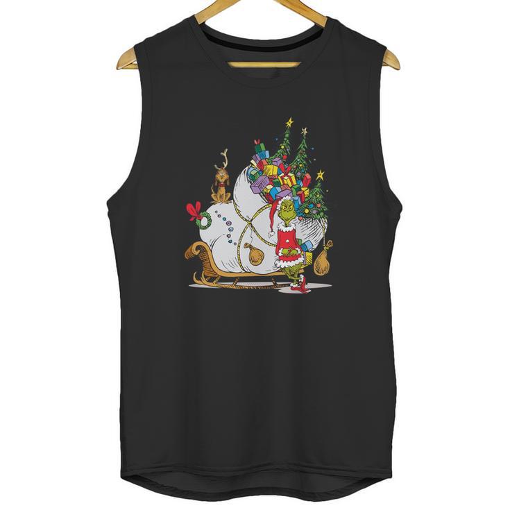 Dr Seuss Grinch Sleigh Unisex Tank Top