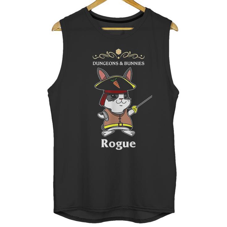 Dungeons And Bunnies Rpg D20 Rogue Roleplaying Gamers Gift Unisex Tank Top