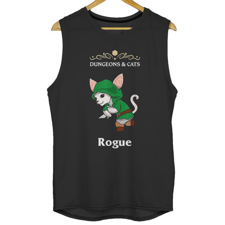 Dungeons And Cat Rogue Roleplaying Fantasy Gamers Unisex Tank Top