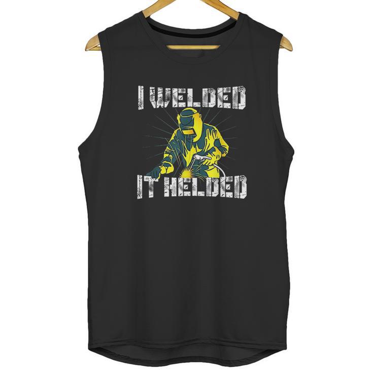 Electro Welding  For Men  Funny Welder Unisex Tank Top