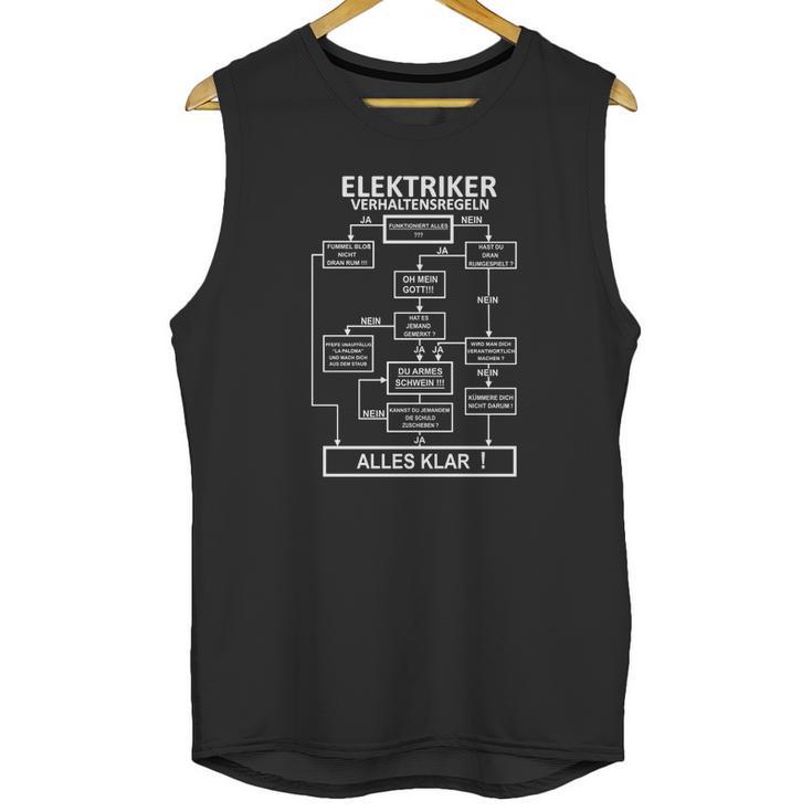 Elektriker Verhaltensregeln Unisex Tank Top