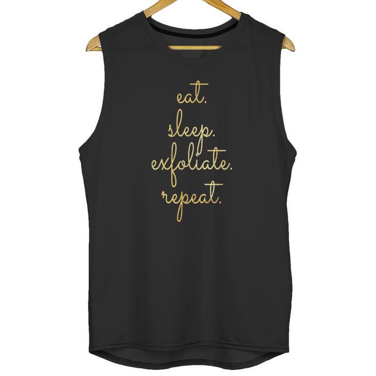 Esthetician Supplies Eat Sleep Exfoliate Unisex Tank Top