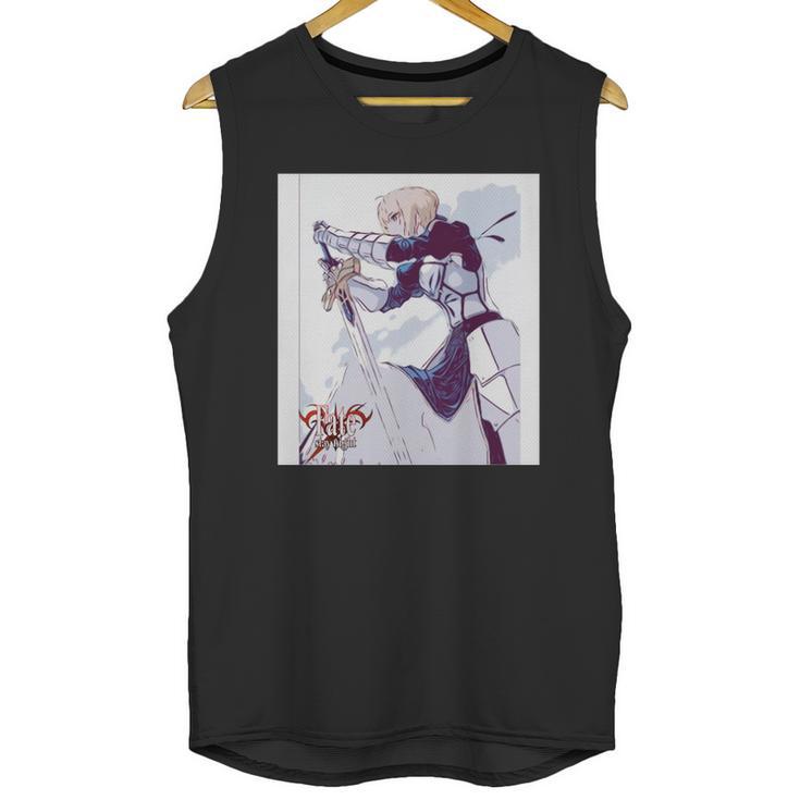 Fate Series Fatestay Night Saber Sketch T Shirt S997 Unisex Tank Top