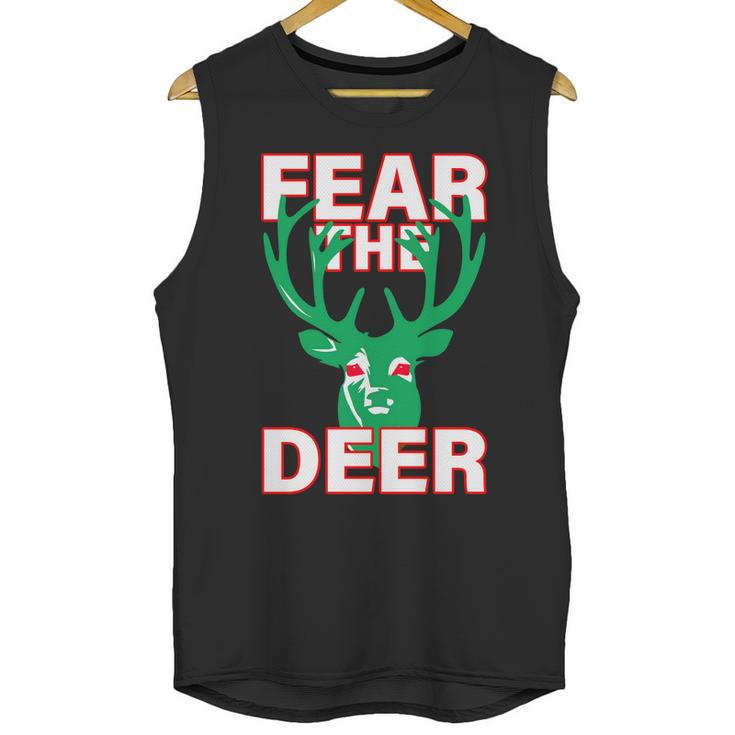 Fear The Deer Basketball Playoffs Graphic Design Printed Casual Daily Basic Unisex Tank Top