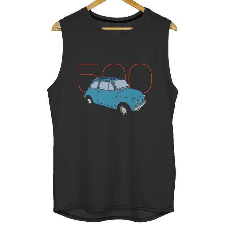 Fiat 500 Classic Vintage Car Unisex Tank Top