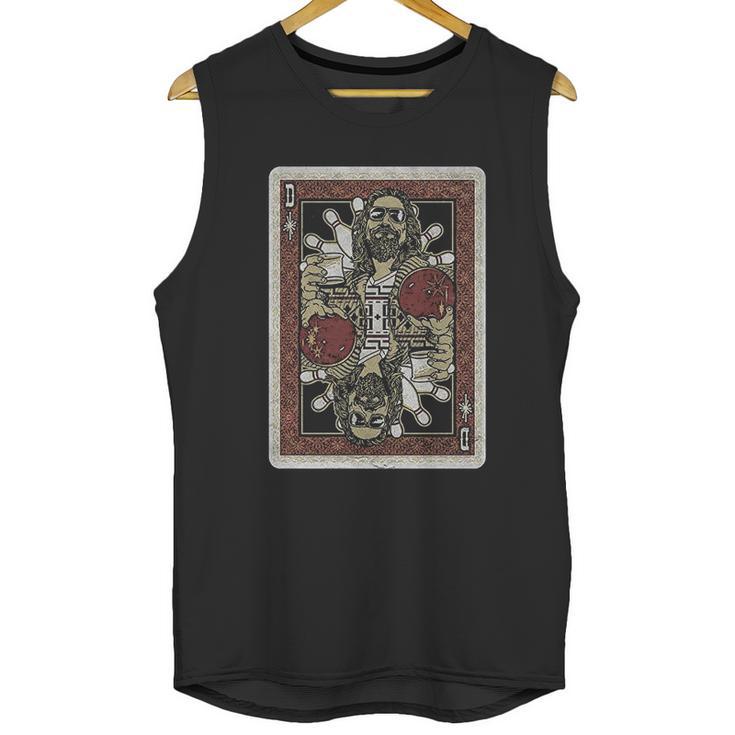 Fifth Sun Mens The Big Lebowski Dude Playing Card Unisex Tank Top