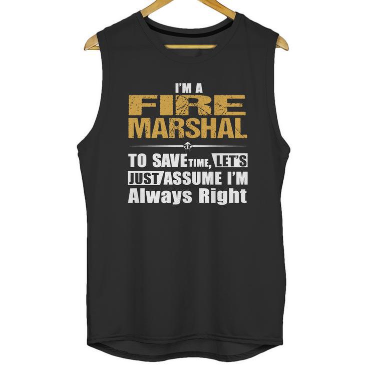 Fire Marshal Unisex Tank Top