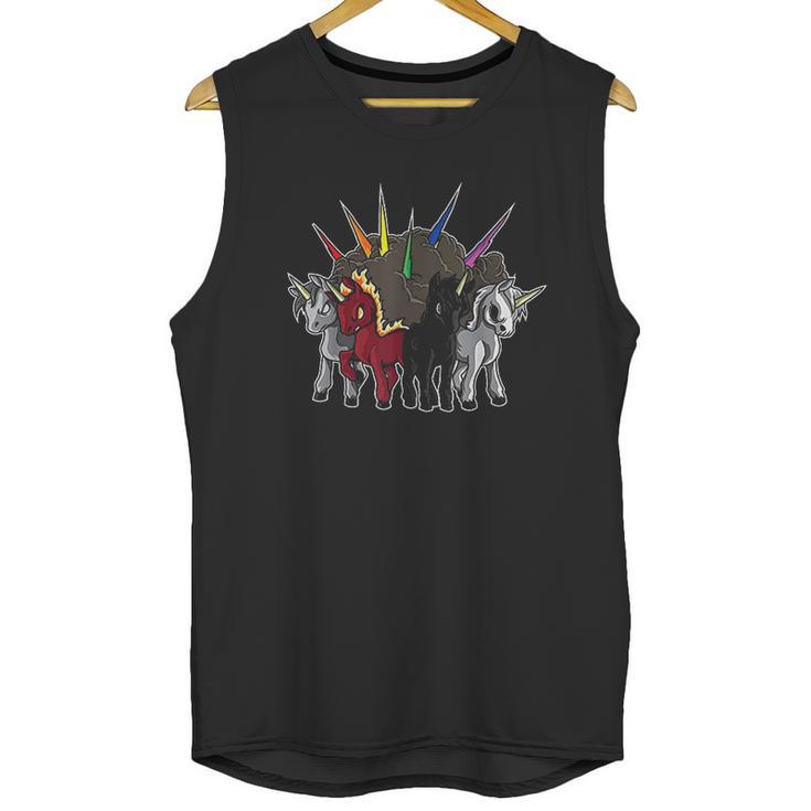 The Four Unicorns Of The Apocalypse Unisex Tank Top