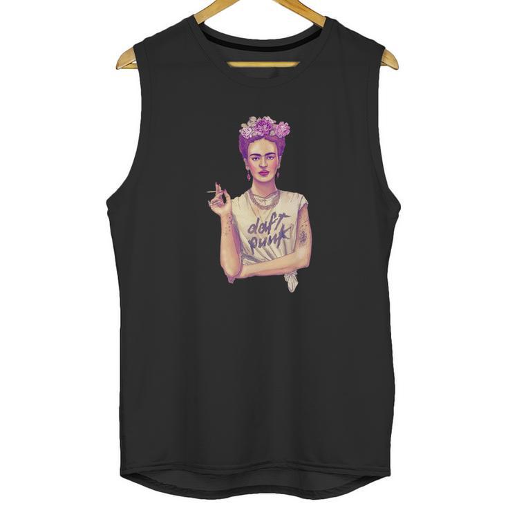 Frida Kahlo Daft Punk Unisex Tank Top