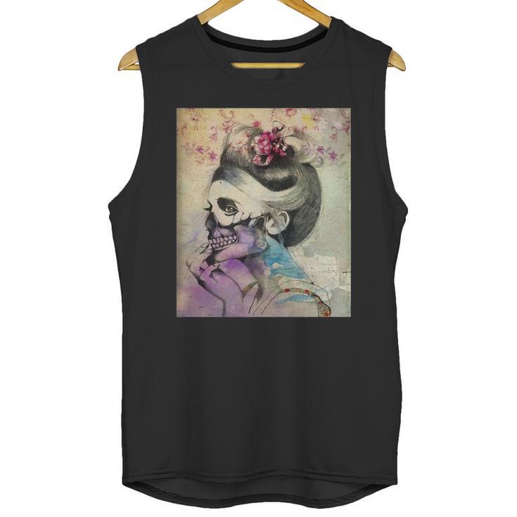 Frida Kahlo Skeleton Unisex Tank Top