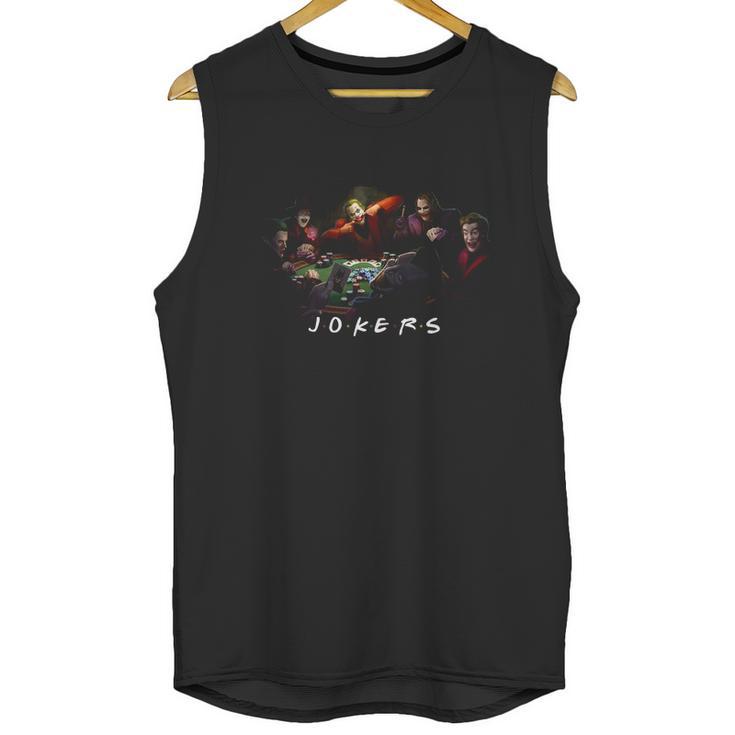 Friends Jokers Playing Poker Shirt Unisex Tank Top