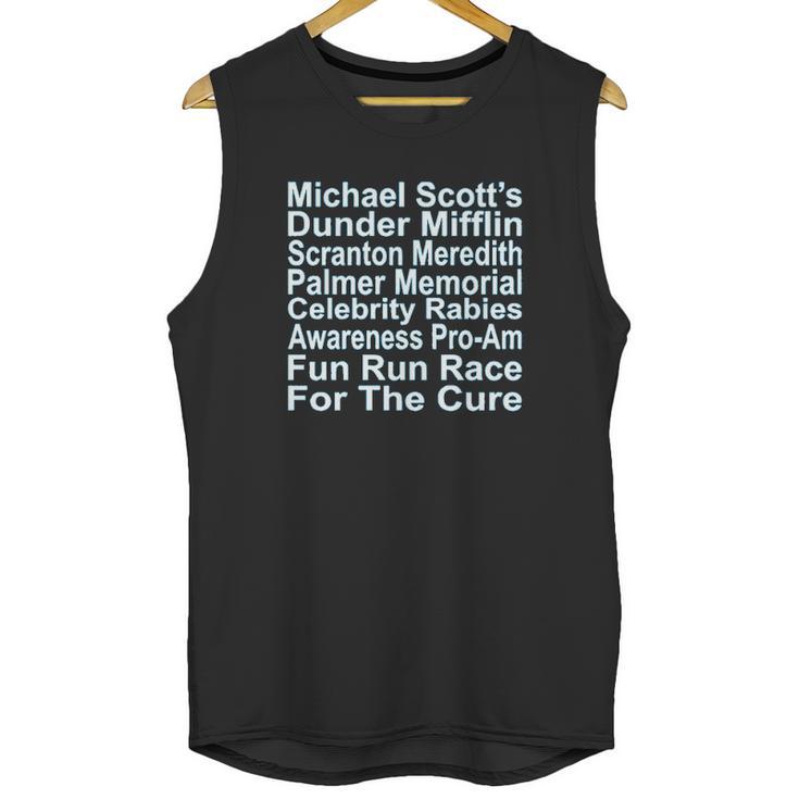 Fun Run Race For The Cure Rabies Unisex Tank Top