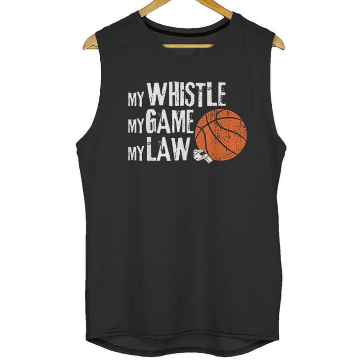 Funny Basketball Referee Quotes Gift I Hoops Ref Unisex Tank Top