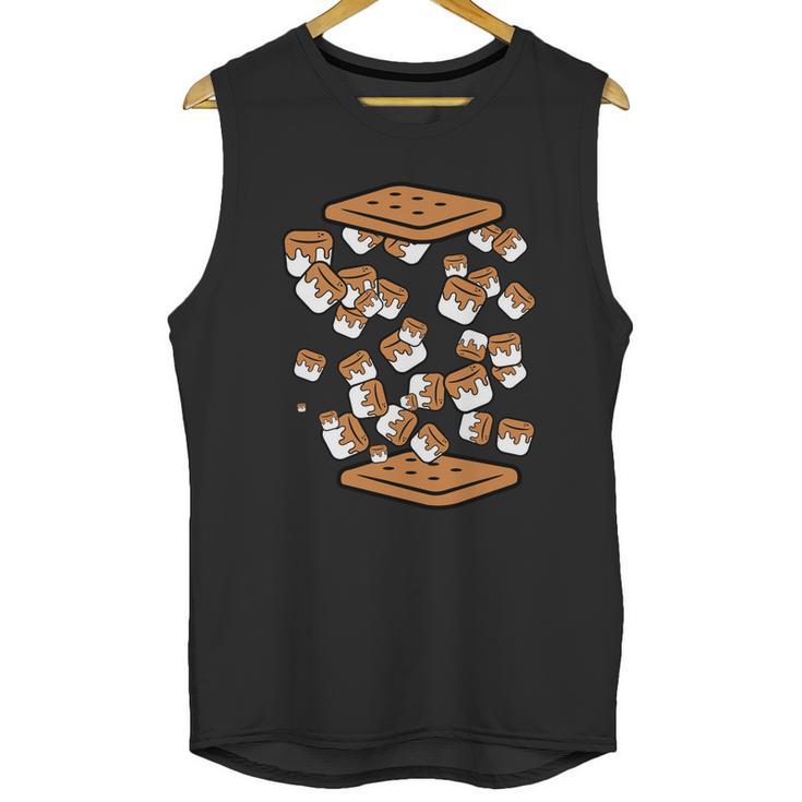 Funny Camping Marshmallows And Crackers Smores Campfire Gift Unisex Tank Top