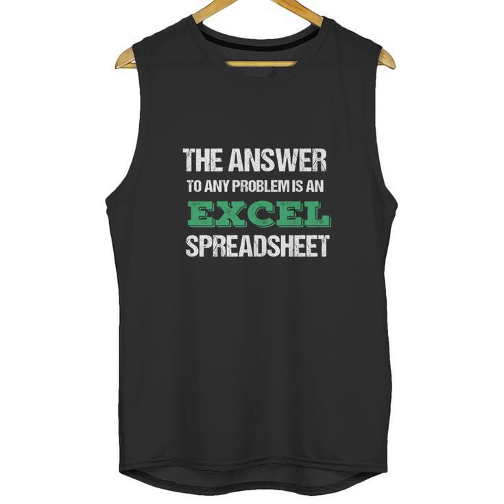 Funny Excel Spreadsheet Unisex Tank Top