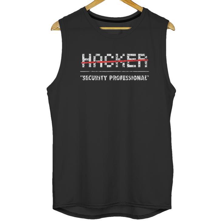 Funny Hacker Cyber Security Computer Unisex Tank Top