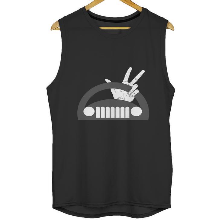 Funny The Jeep Wave Unisex Tank Top