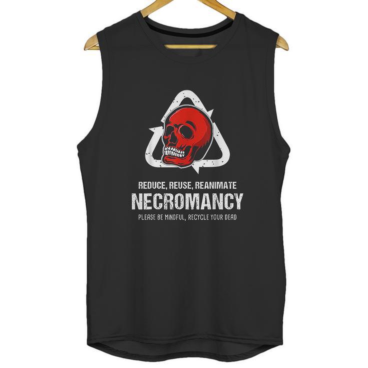 Funny Necromancy Gamer D20 Dice Dungeon Dragons Gaming Gift Unisex Tank Top