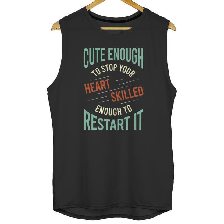 Funny Paramedic Saying Rescue Emt Ems Unisex Tank Top