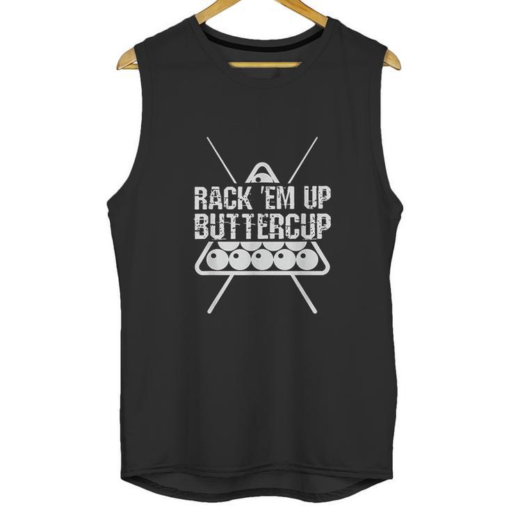 Funny Pool Billards  Rack Em Up Buttercup Unisex Tank Top