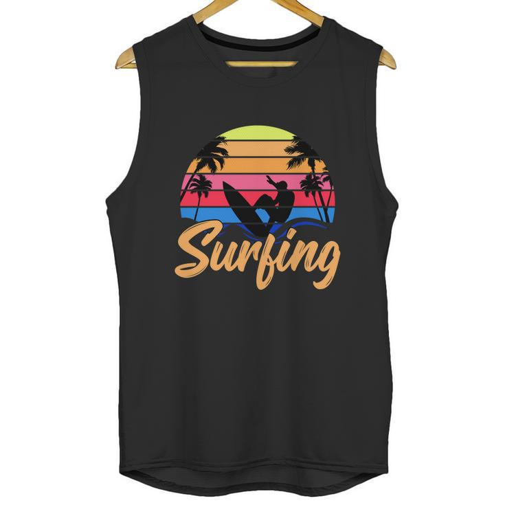 Funny Retro Surfing Logo Unisex Tank Top