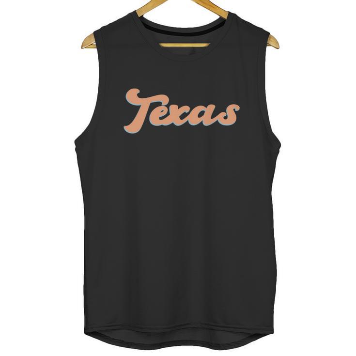 Funny Retro Texas Logo Unisex Tank Top