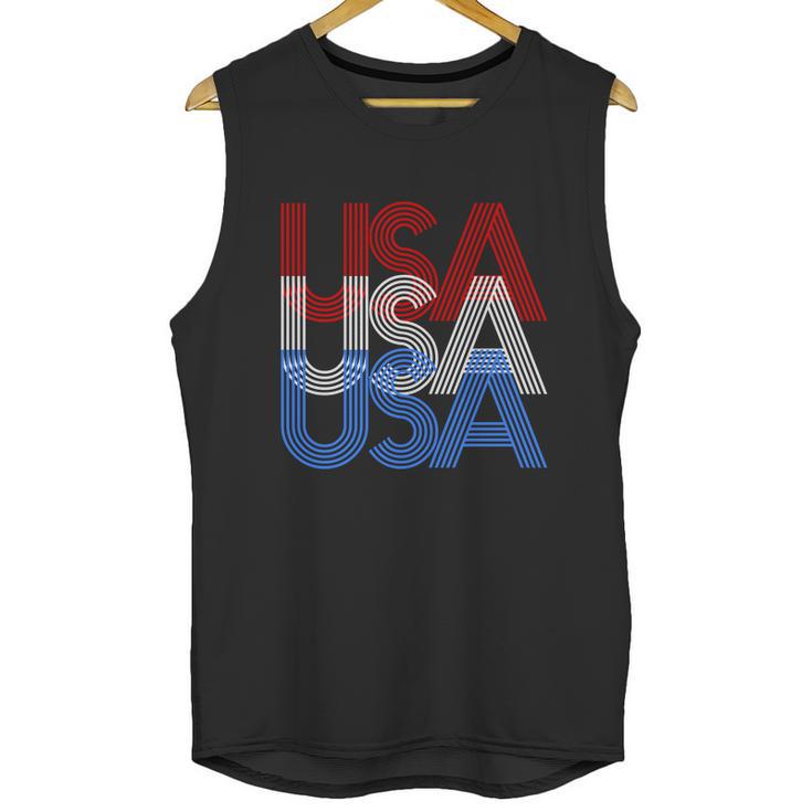 Funny Retro Usa Logo Unisex Tank Top